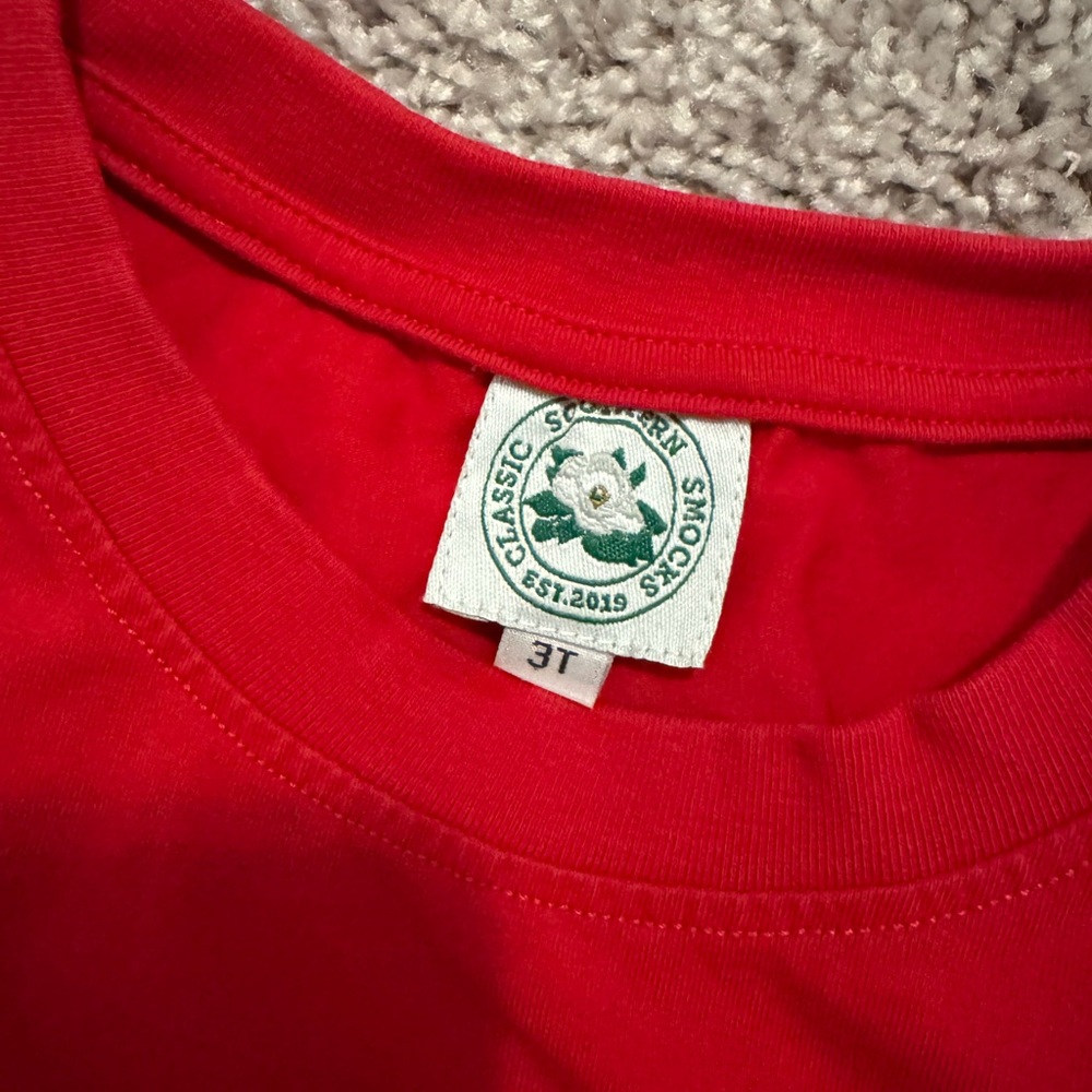 Boys 3T Grinch Smock Long Sleeve Tee - Picture 3 of 3